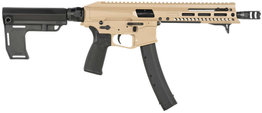 Handguns Patriot Ordnance Factory 8" 9mm POF 2138 PHOENIX        9MM     8" 35R BRACE  FDE &bull; Model: 8"